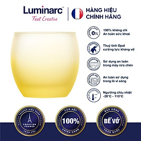 Bộ 2 Ly Thuỷ Tinh Thấp Luminarc Salto Frost Yellow 320ml - LUSAQ3176