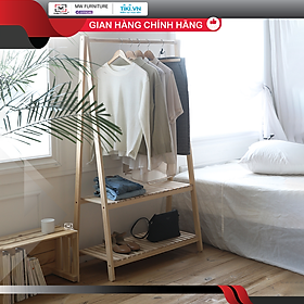 Mua KỆ TREO QUẦN ÁO 2 TÂNG GỖ LẮP RÁP