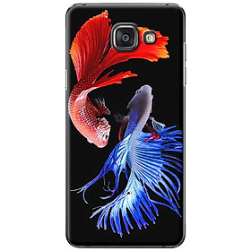 Ốp lưng  dành cho Samsung Galaxy A7 (2016) mẫu Cá betta xanh đỏ