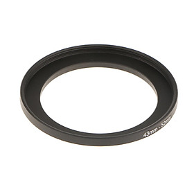 Black Camera Lens Adapter Ring 43mm-52mm Filter Converter Mount for DSLR