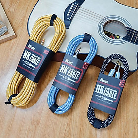 Mua Dây kết nối âm thanh từ đàn guitar ra ampli thương hiệu HK- dây cáp bện chống nhiễu