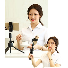 Mua Giá đỡ kẹp điện thoại gấp gọn kiêm gậy tự sướng Seflie 3 chân xoay 360 độ  dùng livestream  giải trí  quay phim