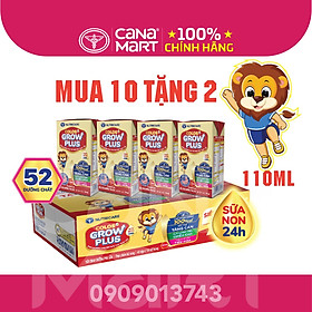 Thùng sữa nước pha sẵn Nutricare Colos 24h Grow Plus giúp trẻ phát triển toàn diện