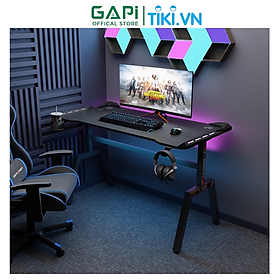 Mua Bàn gaming GAPI khung sắt cỡ lớn  bàn làm việc năng động có hệ thống đèn led sáng tạo  chịu lực tốt  GM69