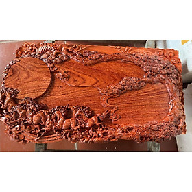 Khay trà gỗ hương đá liền khối Mã Đáo Thành Công
