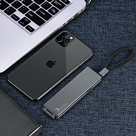Mua Hộp Dây Cáp Sạc Nhanh 3 Đầu OATSBASF 3 In 1 Type C / Micro USB/ Lightning - Hàng Chính Hãng