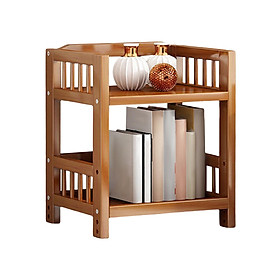 Corner Cabinet Furniture Storage Cabinet Bamboo Shelf for Bedroom Bathroom