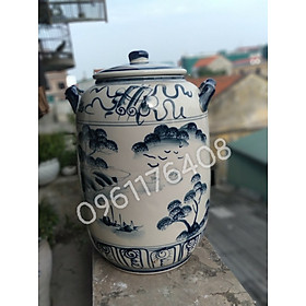 Mua Hũ đựng rượu gạo loại 15l (10kg gạo) gốm sứ Bát Tràng