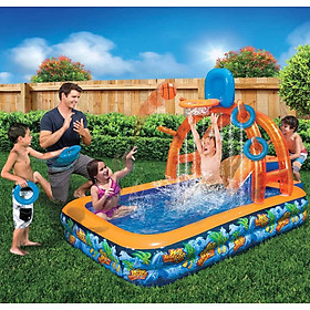 Mua Hồ Bơi Bơm Hơi Phao Cực Đại PISCINA PARQUE cho bé và gia đình tặng bơm điện 220V