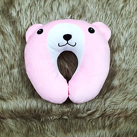 Mua Gối chữ u quàng cổ nhồi bông hình sói màu hồng