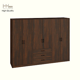 Mua HAPPY FURNITURE   HEINEE - Tủ quần áo 6 cửa mở  TCM_218   240cm x 54cm x 180cm DxRxC  sản phẩm phổ thông
