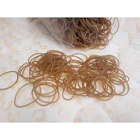 Mua Dây thun khoanh màu vàng nhạt - đường kính 38mm