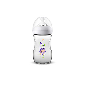Bình sữa mô phỏng tự nhiên Philips Avent Flamingo Hippo 260ml SCF627/42 SCF627/41