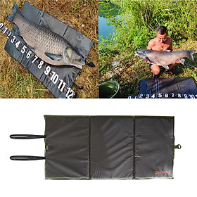 Folding Unhooking Mat, Professional Carp Fishing Floor Landing Mat Splash Mat - Green