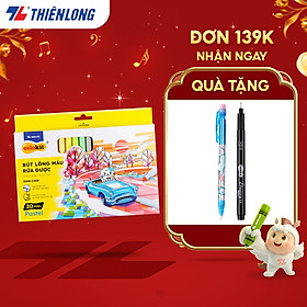 Bút lông màu Fiber Pen 20 màu Pastel Thiên Long Colokit rửa được an toàn sử dụng tô màu, vẽ tranh, calligraphy SWM-C008