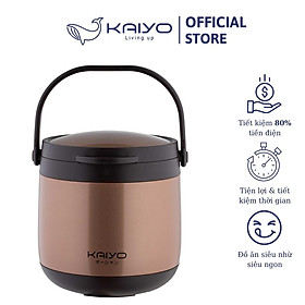 Nồi ủ chân không KAIYO, màu vàng đồng, dung tích 4,5 lít 