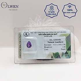 Viên đá thạch anh tím  Amethyst  thiên nhiên HA_G000486