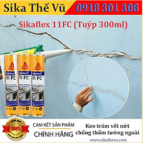 Sika - Keo trám khe đa năng chống thấm, trám nứt cho tường và sàn - Sikaflex-11FC (tuýp 300ml) 