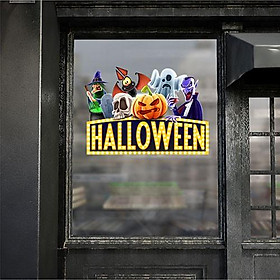 Decal dán kính trang trí Halloween 2020 số 3