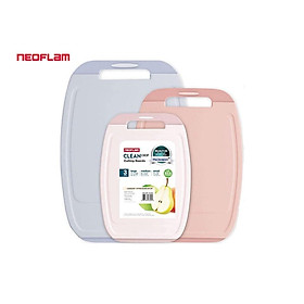 Mua Bộ 3 thớt Neoflam kháng khuẩn Biju làm bằng nhựa PP đặc có chứa hoạt chất Microban (Hoa Kỳ) ức chế vi khuẩn