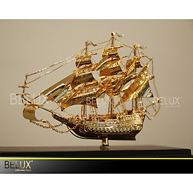 Mua Mô hình thuyền buồm mạ vàng dài 21cm