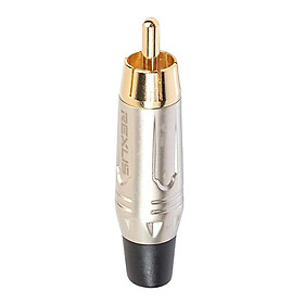 Gold Plated RCA Plug HIFI Audio Male Connector for Cable Parts