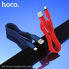 Mua Dây sạc nhanh Hoco X59 chuôi Type C dây dù  Hàng chính hãng