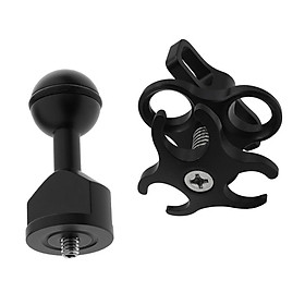 3 Hole Ball Joint Arm Clamp Mount Clip Adapter for Underwater Diving Camera