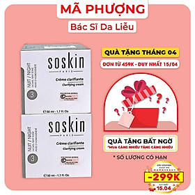 KEM DƯỠNG TRẮNG MỜ NÁM SOSKIN CLARIFIYING CREAM