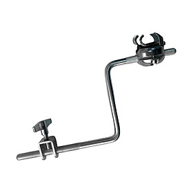 Bass Drum Cowbell Clamp Bracket Extension Clamp Easy to Install Percussion Mounting Arms Hardware Sturdy Accessory Support Stand Support Rod