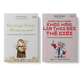 Hình ảnh Sách PANDABOOKS Combo 2 cuốn Những câu chuyện triết học +Những câu chuyện khoa học làm thay đổi thế giới