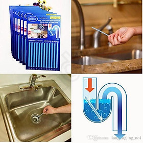 Bộ 12 que thông cống , giảm mùi hôi chống tắc ống nước thay bột tẩy cống