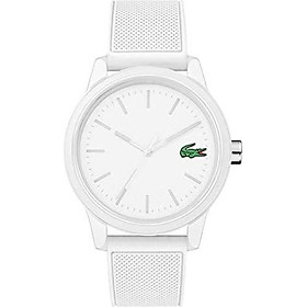 Lacoste Men's TR90 Quartz Watch with Rubber Strap, White, 20 (Model: 2010984)