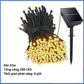Mua Đèn led dây năng lượng mặt trời dài 22m