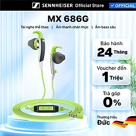 Tai nghe nhét tai thể thao SENNHEISER MX 686G Sports - Hàng chính hãng 24 tháng bảo hành