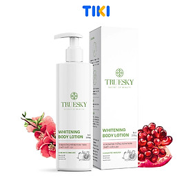 Kem body dưỡng trắng da chiết xuất lựu Truesky Whitening Body Lotion