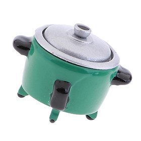 Hình ảnh Modern Electric Cooker /12 Dollhouse Miniature Kitchen Decor Dark Green