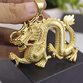 Mặt dây chuyền rồng thần uy dũng sang trọng (không kèm dây)