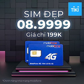 Sim 08.9999 giá 199k chính hãng Mobifone