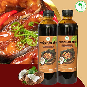 Mua Nước Màu Dừa Nguyên Chất Bến Tre sánh mịn  không pha - 500ml