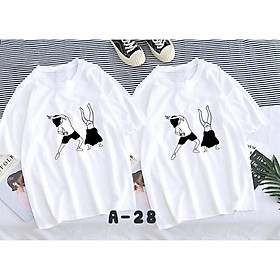Áo thun Cặp Đôi Nam Nữ Couple - Trồng chuối ló shịp :D