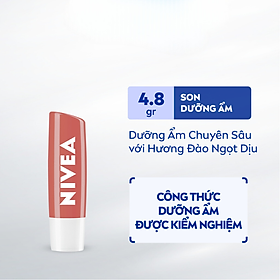 Son Dưỡng NIVEA Peach Shine Sắc Cam Hương Đào (4.8 g) - 85031