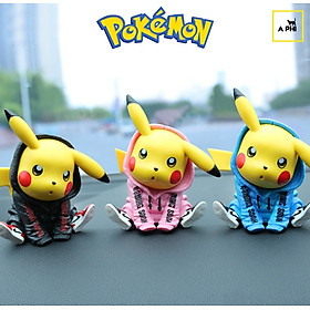 Mua Mô hình Pikachu Hoodie siêu cute đáng yêu trang trí phòng tặng quà
