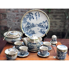 Mua Bộ ấm chén Minh Long gốm sứ Bát Tràng