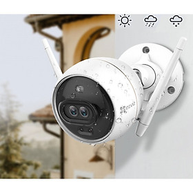 Camera IP Wifi Ngoài Trời Ezviz C3X Bản Mắt Kép Có Màu Ban Đêm Full HD 1080P - Hàng Chính Hãng