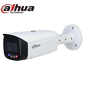Camera IP DAHUA tích hợp đèn cảnh báo xanh đỏ, còi báo động, tíc hợp mic và loa, chuẩn chống nước IP67