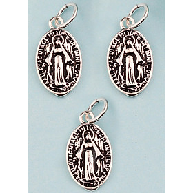 Combo 3 cái charm thái bạc đạo thiên chúa hình đức mẹ ban ơn - treo - Ngọc Quý Gemstones