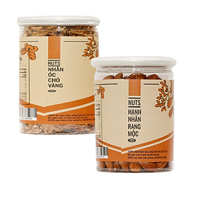COMBO SIÊU TIẾT KIỆM - 1 Hũ Hạt Hạnh Nhân DK Harvest 250g + 1 Hũ Hạt Óc Chó DK Harvest 200g