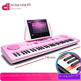 Giao hàng nhanh phiên bản có thể sạc lại đàn organ điện tử 61 phím dành cho trẻ em quà tặng đồ chơi giáo dục có micrô đàn piano