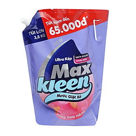 Nước Giặt Xả Maxkleen Hoa Nắng Túi 3.8Kg